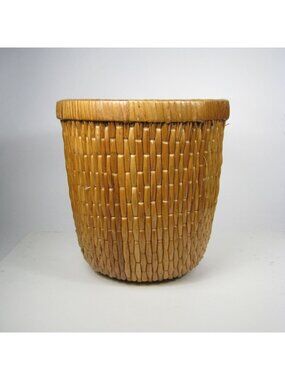 Vintage Woven Basket Storage Home Decor Tapered